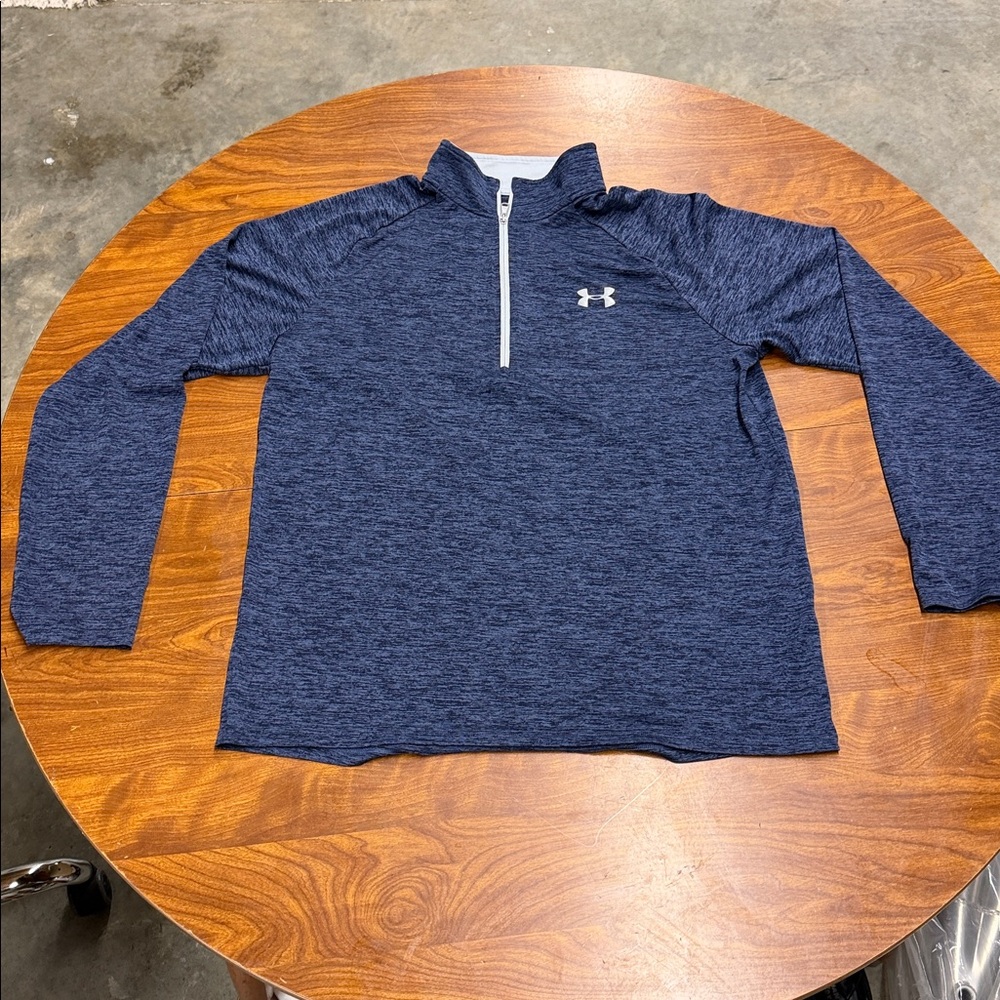 Under Armour Navy Heather Quarter-Zip Top